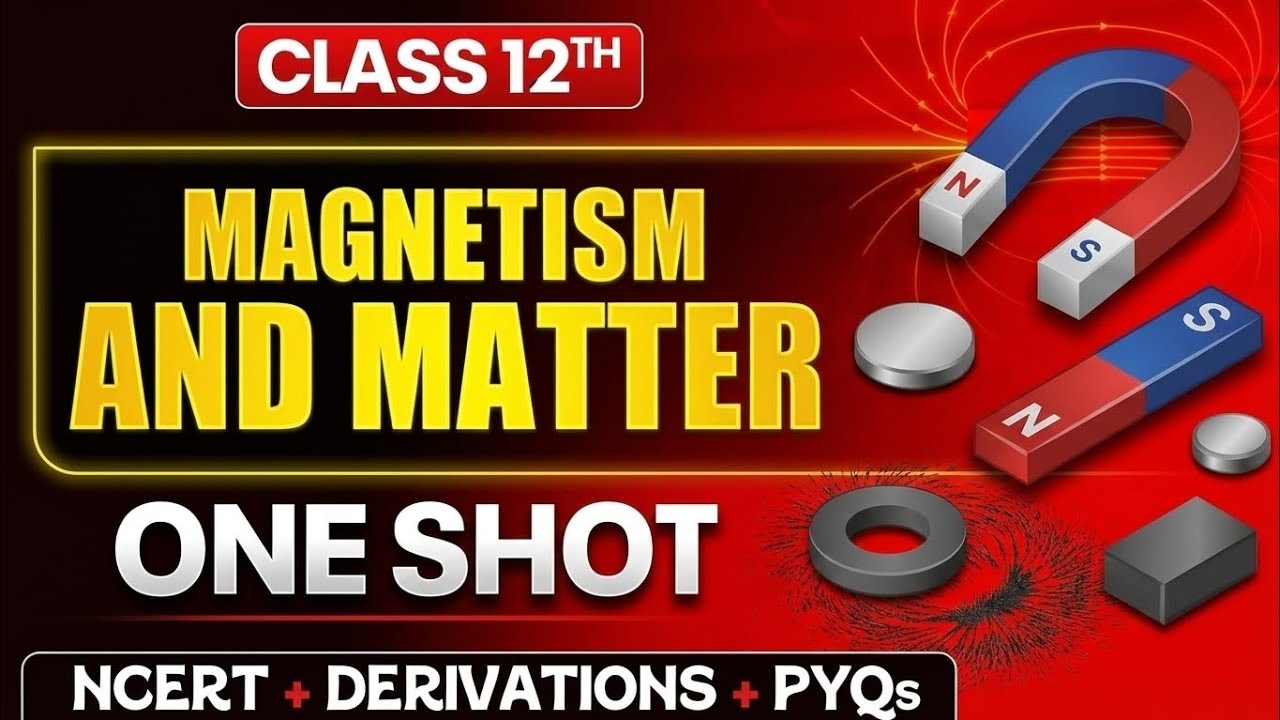 Magnetism and Matter | Class 12 | Physics | One Shot | Best Explanation, with Animation
