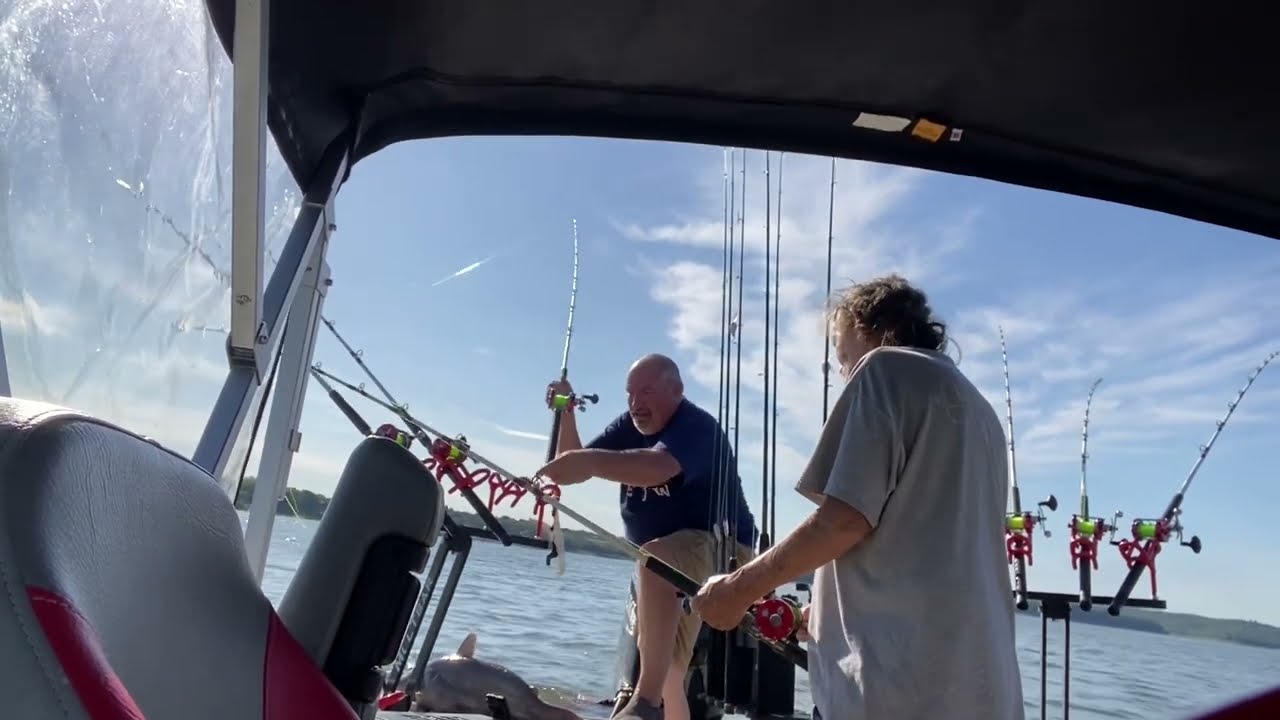 Catfishing with my Father InLaw on Keystone Lake June 11 2023 in the