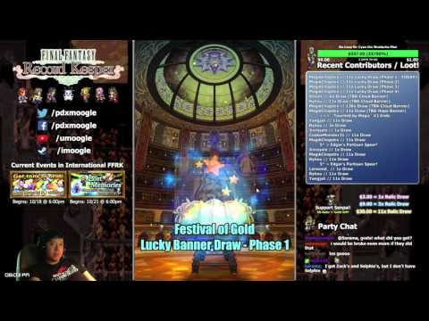 [FFRK] 1st "Lucky Draw" Banner Relic Draw #1: Half-off Hype!  (Full Video)