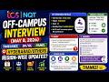 TCS NQT Off-Campus Interview 8 May | Timelines | DV/OL | Panel |Hyderabad/Others Region-wise Updates