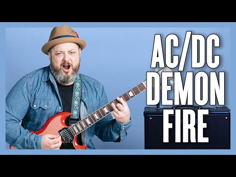 AcDc Demon Fire Guitar Lesson Tutorial