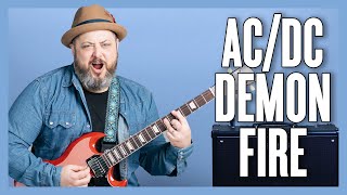 AC/DC Demon Fire Guitar Lesson + Tutorial