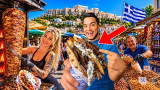 Probando COMIDA CALLEJERA RARA en GRECIA 🇬🇷😱 ¿La mejor de Europa?