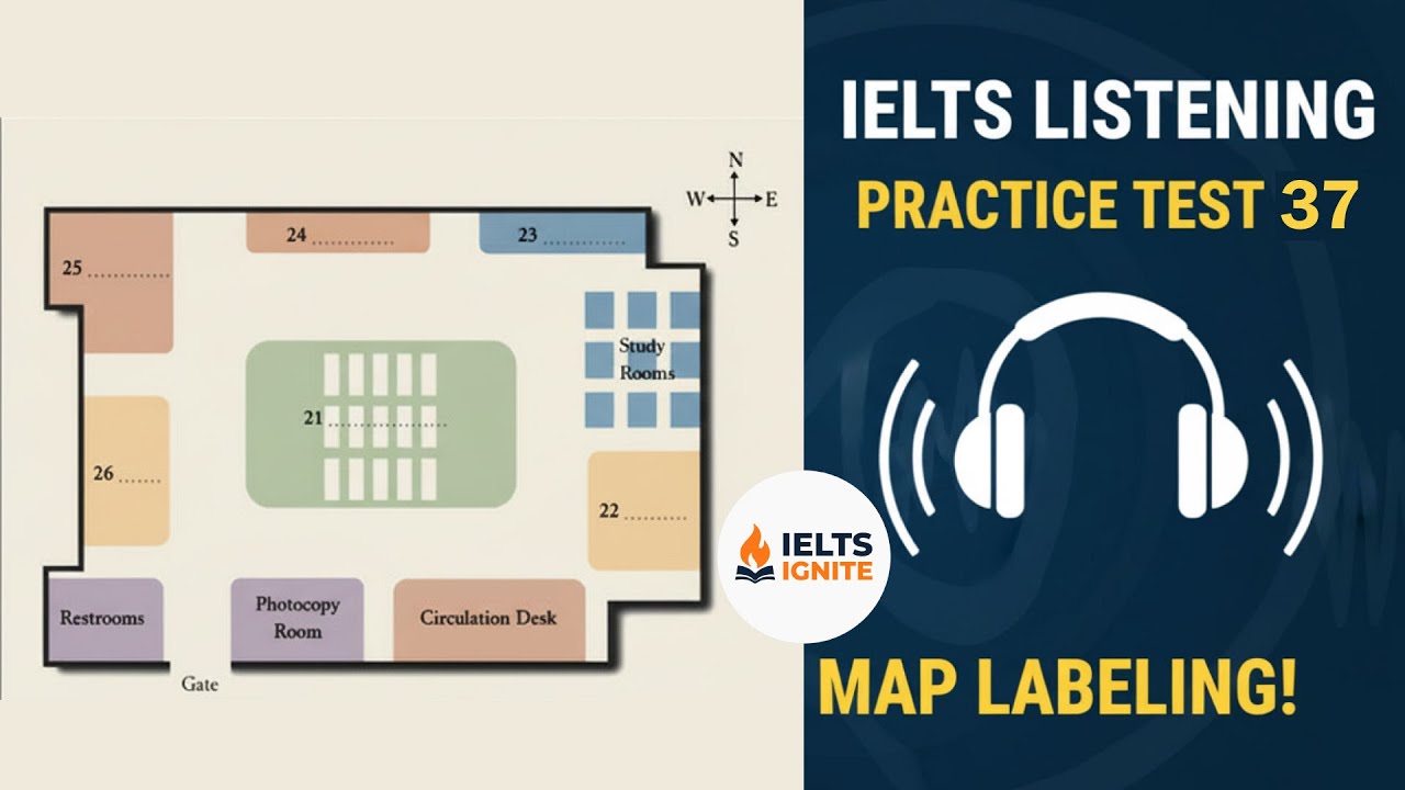 IELTS Listening Map Practice Test 37 | IELTS Listening Practice 2025