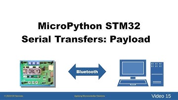 STM32 MicroPython -  Serial Transfers using Serialization (between STM32 and Desktop)