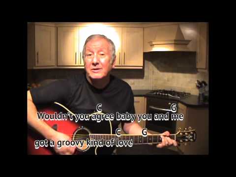 A Groovy Kind of Love - Phil Collins - cover - easy chords guitar lesson on-screen chords and lyrics