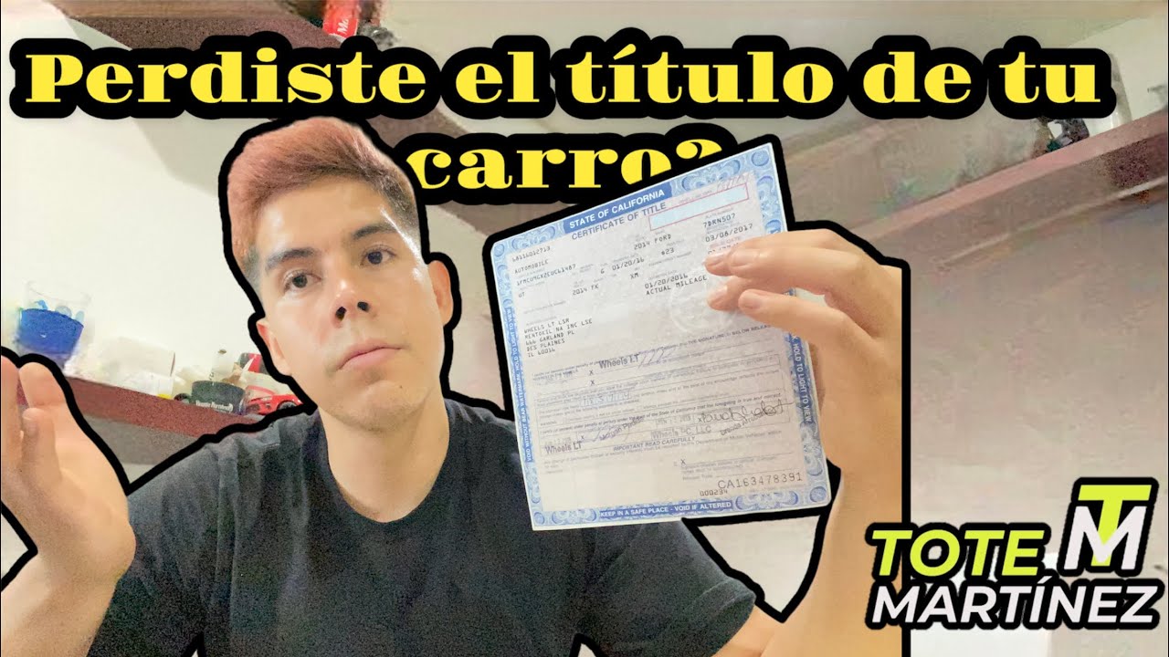 Reponer título de mi carro | Que hacer? | Tote Martínez