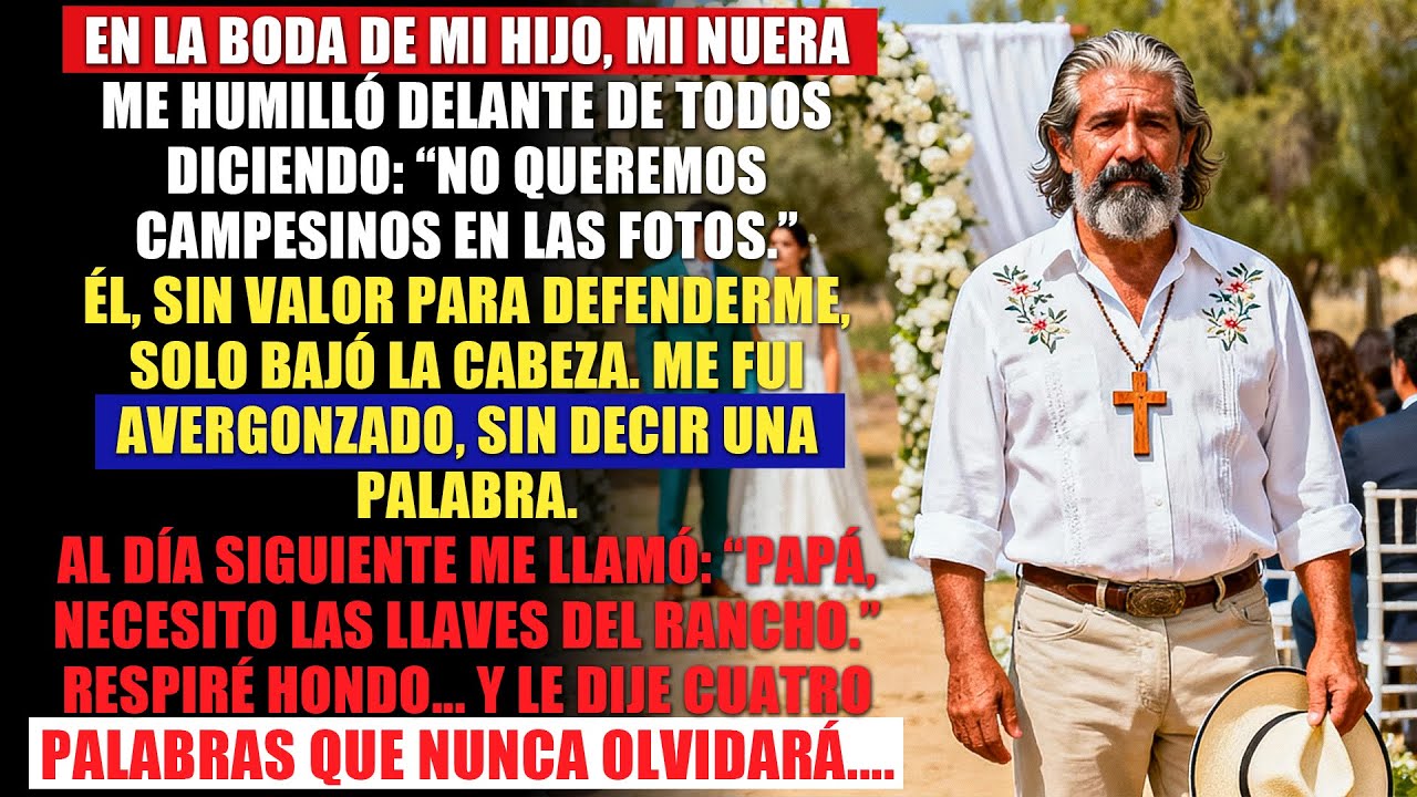 Mi nuera me avergonzó en la boda por culpa de mi hijo Pero lo que hice después…
