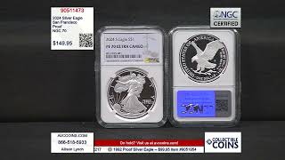 2024 Silver Eagle - San Francisco Proof - NGC 70