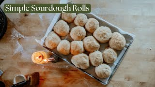 How to Make Simple Sourdough Rolls from Scratch