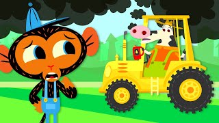 Oh No! Miss Cow's Tractor Is Polluting the Environment