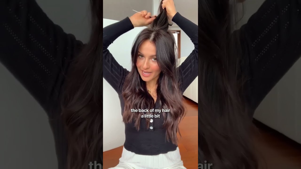 Текстурированный конский хвост с наращенными волосами Halo | Урок по прическам