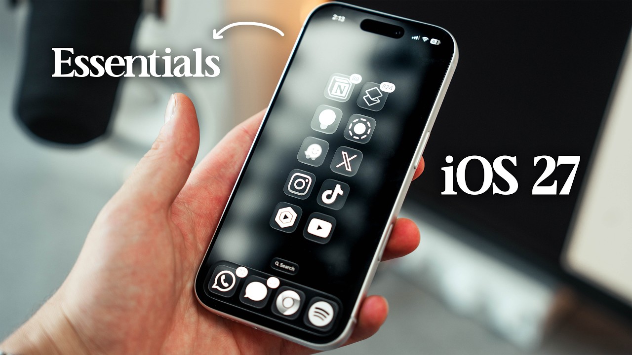 What’s on my iPhone as an Android User (iOS 27)