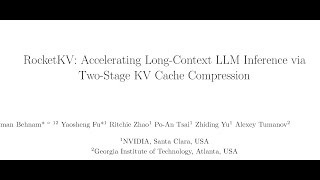 RocketKV: Accelerating Long-Context LLM Inference via Two-Stage KV Cache Compression