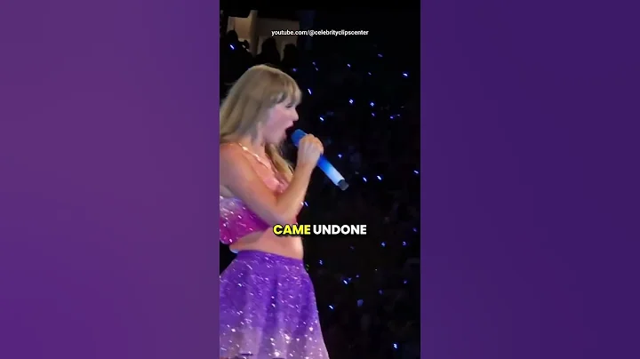 Taylor Swift dress BREAKS in wardrobe malfunction during Eras Tour 😱😈 #shorts #taylorswift #concert