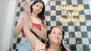 Amazing Massage and hairstyle ✨ Best ASMR 