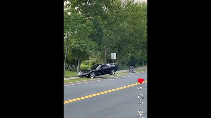 Corvette Loses Control Leaving Car Meet & Wrecks!! C5 Corvette Crashes Trying To Show Off!