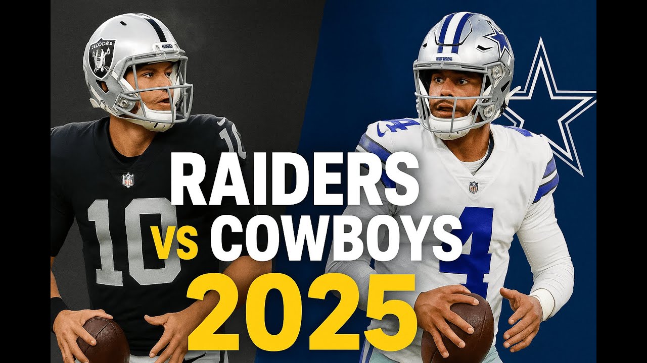 COWBOYS vs RAIDERS 2025 – Dak Prescott, Raiders QB Battle, Score Predictions & MNF Watch Guide!