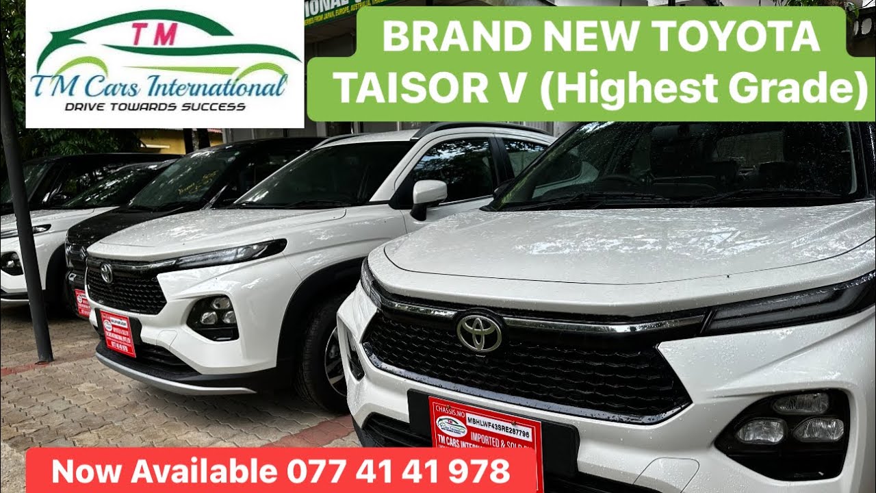 АБСОЛЮТНО НОВЫЙ TOYOTA TAISOR 1.0 V AT CARS IMPORTED TM CARS INTERNATIONAL PVT LTD