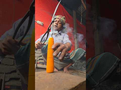 Traditional Blacksmith Making Sickle From Heated Iron — Satisfying Process !