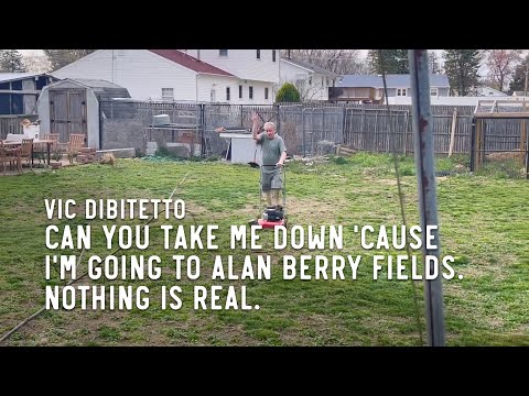 Can you take me down 'cause I'm going to Alan Berry Fields. Nothing is real.