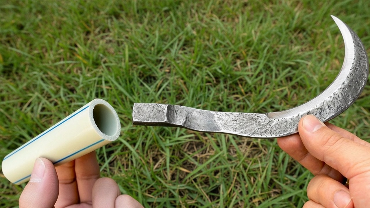 Sickle Pvc Don’t Throw Away PVC Pipes! Turn Them Into a Strong Sickle Handle ...