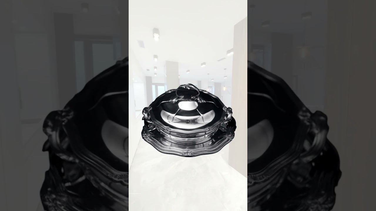 5pc. Antique French Sterling Silver Table Serving Set - Covered Vegetable Server + 2 Platters