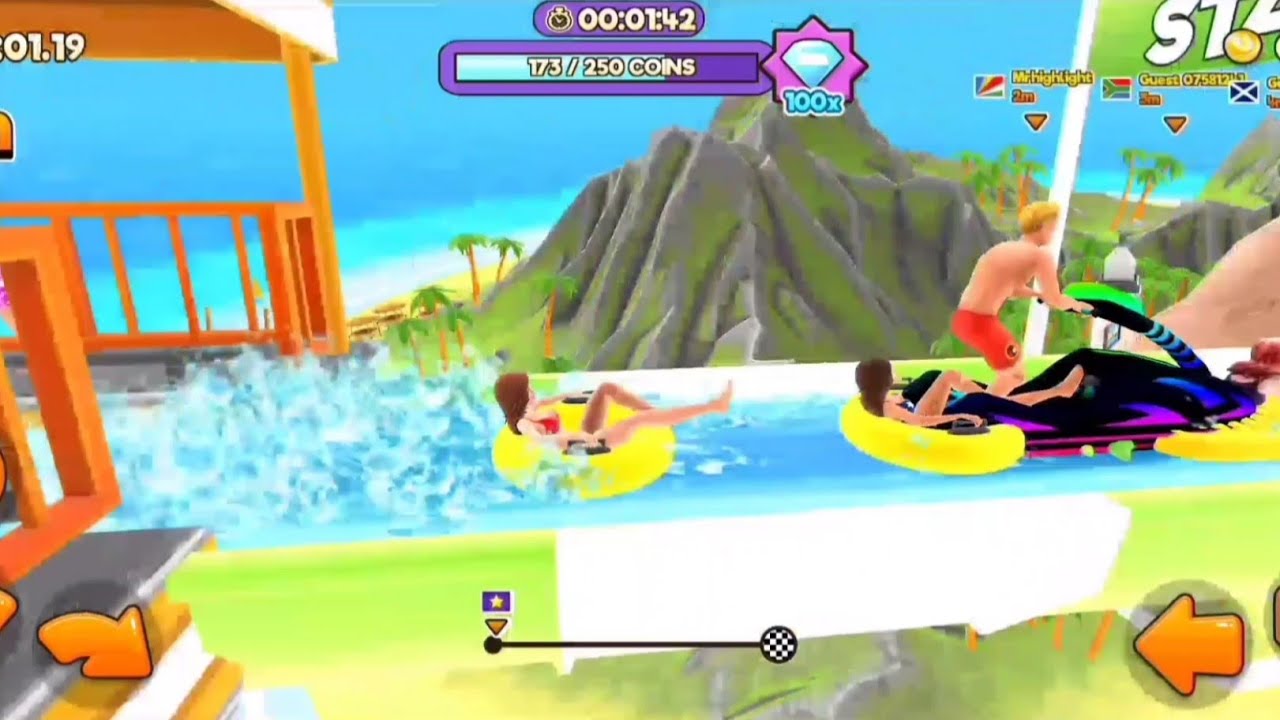 Uphill Rush water park racing l new android game 2022.