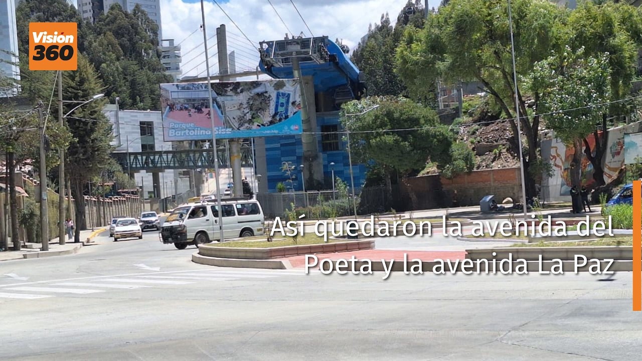 Así quedaron la avenida del Poeta y la avenida La Paz