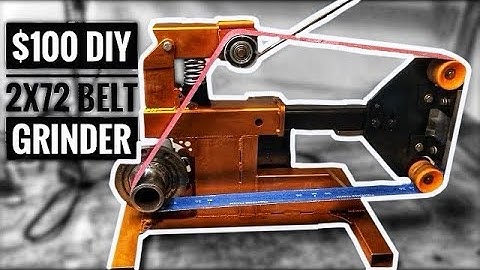 $100 DIY 2x72 Belt Grinder Build — From a Treadmill and Skateboard Wheels!