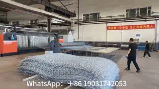 PLC Heavy Type Fully Automatic Gabion Wire Mesh Machine For Gabion  Box Hexagonal Gabion Mesh
