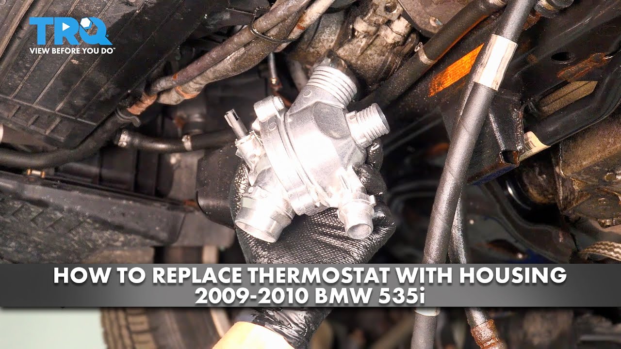 How To Replace Thermostat With Housing Assembly 2009 2010 BMW 535i 3 0L how-to-replace-thermostat-with-housing-assembly-2009-2010-bmw-535i-3-0l