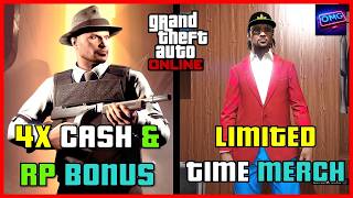Get 4x Cash & RP Bonuses On CEO/VIP Work & Limited Time Clothing This Week | GTA 5 Online #gta