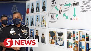 Mobile phone package scam syndicate causing losses of RM8.6 million in Johor busted