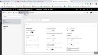 D365 Finance Fixed Asset Book Setup