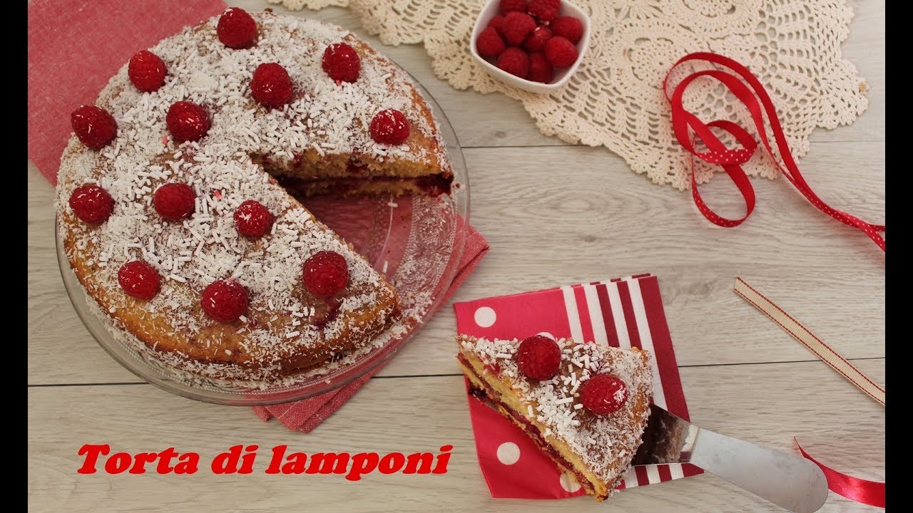 TORTA DI LAMPONI FACILISSIMA- Raspberry cake