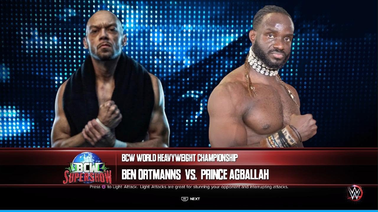 [BCW: SuperShow (Match 6)] Ben Ortmanns vs Prince Agballah { BCW World Championship 🏆 } 