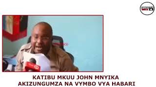 KATIBU MKUU JOHN MNYIKA AMTAKA IGP AJITOKEZE NA KUSEMA UKWELI/TUME ITOE TAARIFA