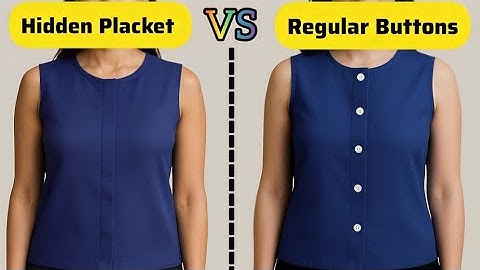 ✅ Hidden Button Placket Tutorial (Beginner-Friendly) | Make It Look Store-Bought