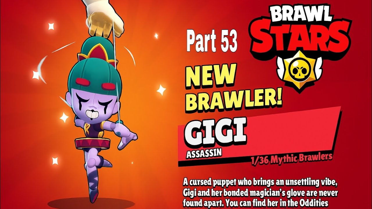 GIGI New Brawler - Brawl Stars Gameplay Walkthrough Part 53