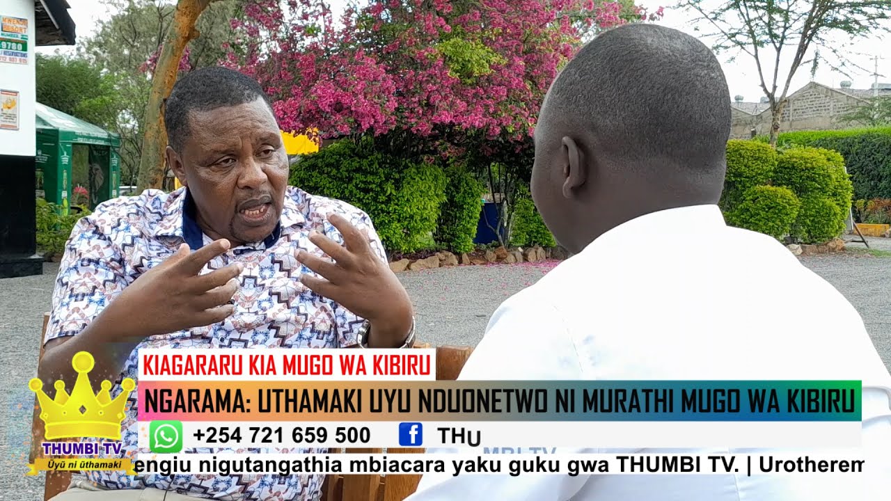 ÙTHAMAKI ùyù wa Ruto na Rigathi ndwonetwo ni Mugo wa Kibiru, ni wa nduma na ùgwatùka ta irenge