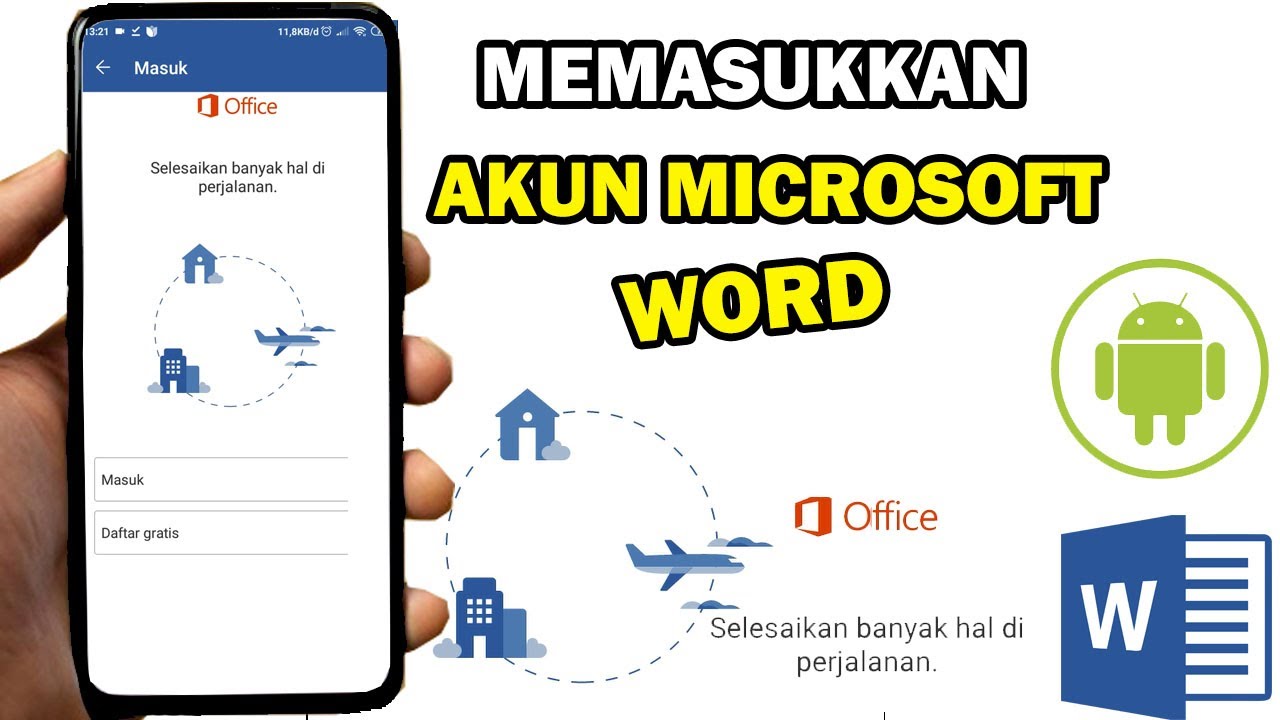 Cara Membuat Akun Microsoft Office Di Word HP Android YouTube