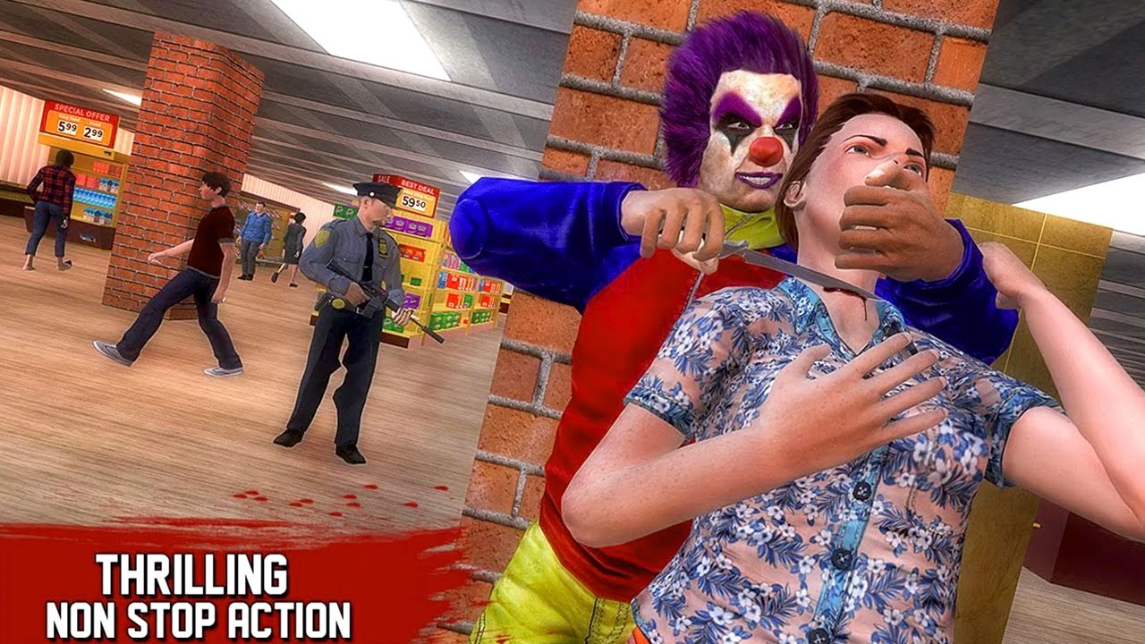 City Supermarket Clown Robbery (by Piranha Studios) Android Gameplay [HD]