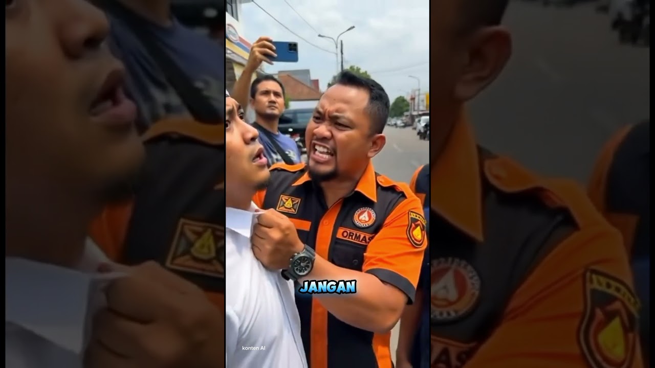 bukan KDM ormas meresahkan tukang parkir - endingnya terkapar  😂 