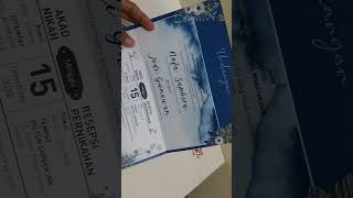 Review Undangan Pernikahan Pakai Poto Backround Biru / Jago 68 - Sayyidin Grafika