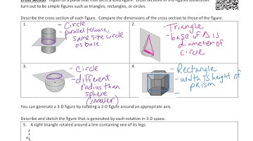 Module 16 Notes 5: Cross Sections and Solids of Rotations