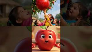 A for apple 🍎|अ से अनार |abcd |phonics song |a for apple b forball c for cat |nursery rhymes#shorts