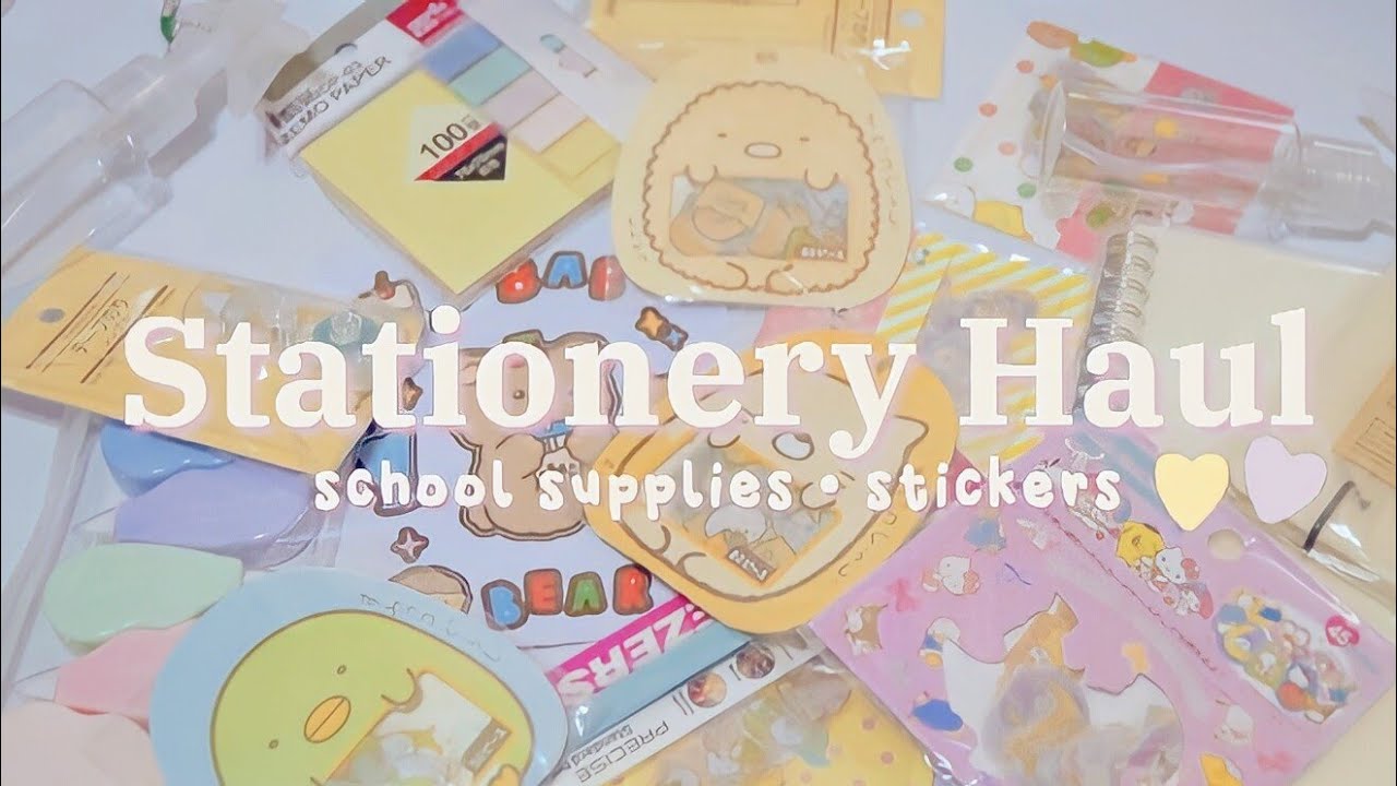 CUTE STATIONERY HAUL 📝📚🍡shopee ph 🍨 peachmallows