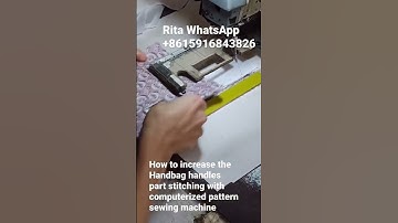High speed leather pattern sewing machines Handbag handle