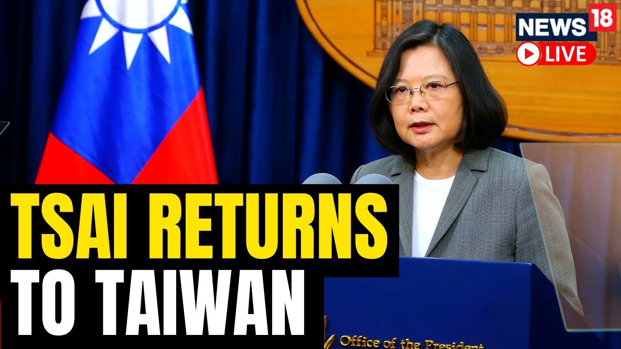 Taiwan President Tsai Ing-Wen Gives Remarks Upon Returning To Taiwan ...